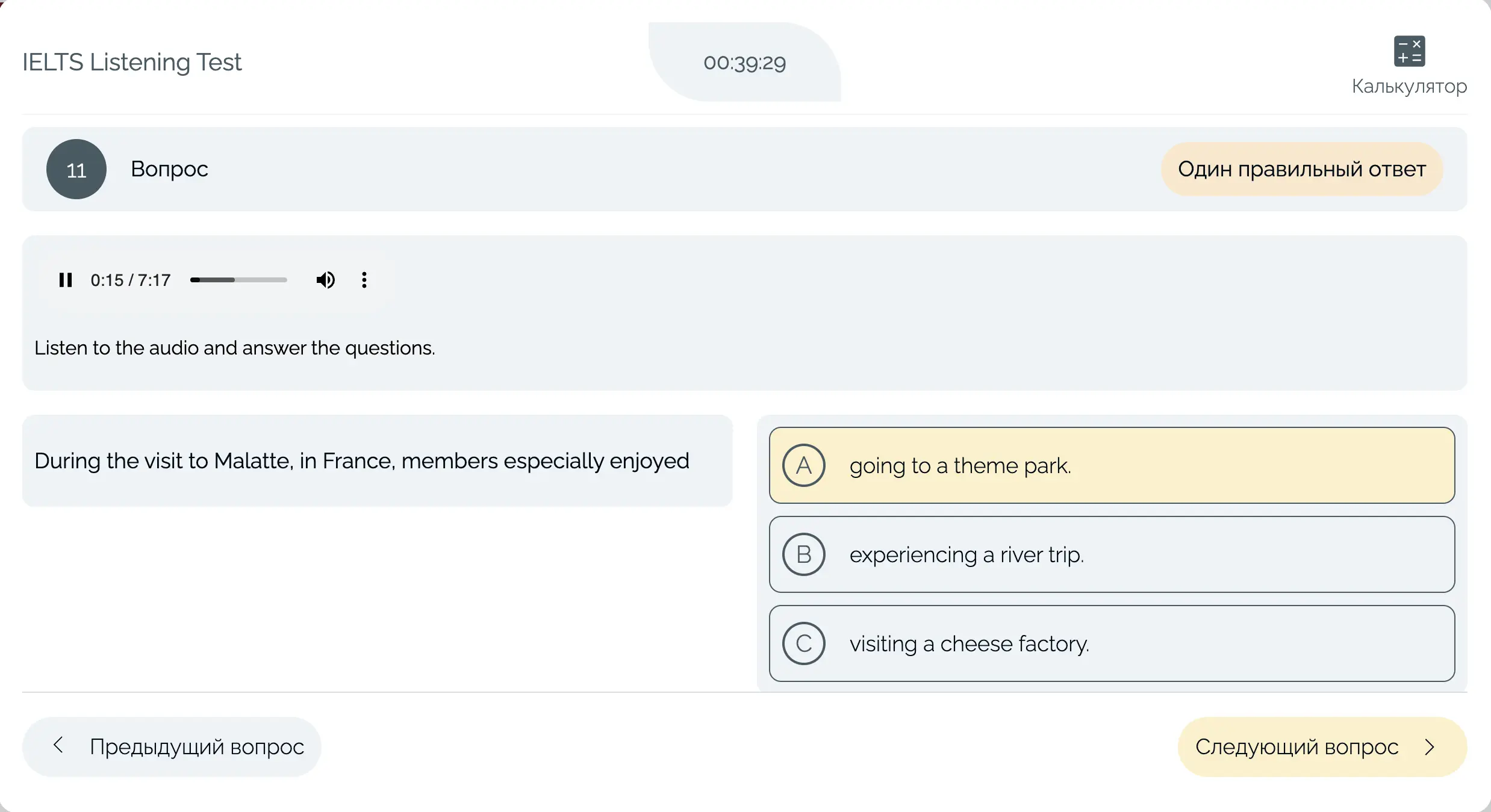 Подготовка к IELTS